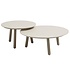 Salute ronde lounge tuintafels set van 2 ceramic oyster mocca Taste 4SO Salute ronde lounge tuintafels set van 2 ceramic oyster mocca Taste 4SO