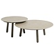 4 Seasons Outdoor Salute ronde lounge tuintafels set van 2 ceramic sabbia panna terre Taste 4SO 4 Seasons Outdoor Salute ronde lounge tuintafels set van 2 ceramic sabbia panna terre Taste 4SO