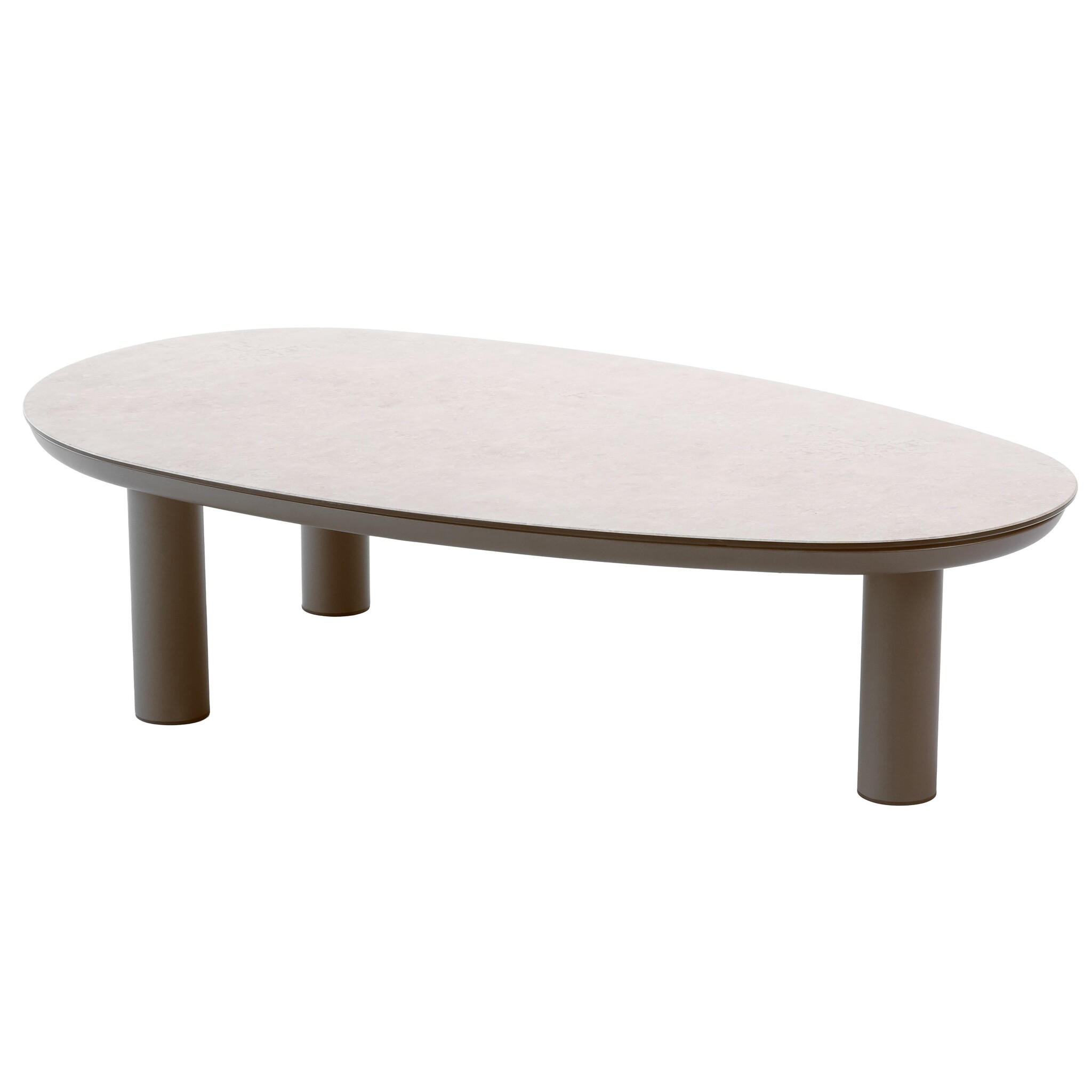 Taste 4SO Nina lounge tuintafel 123x73xH31 cm printed ceramic terre 