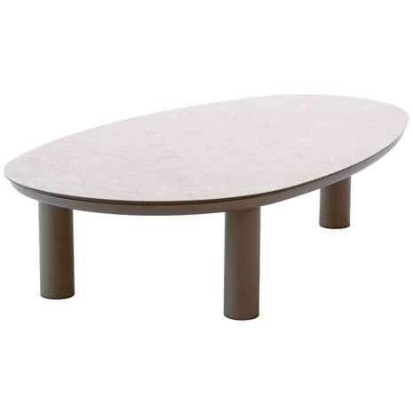Taste 4SO Nina lounge tuintafel 123x73xH31 cm printed ceramic terre Taste 4SO Taste 4SO Nina lounge tuintafel 123x73xH31 cm printed ceramic terre Taste 4SO