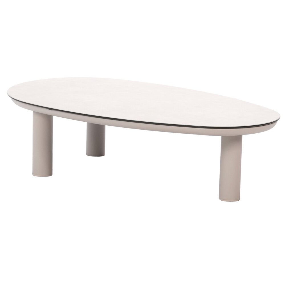 Taste 4SO Nina lounge tuintafel 123x73xH31 cm printed ceramic linen Taste 4SO