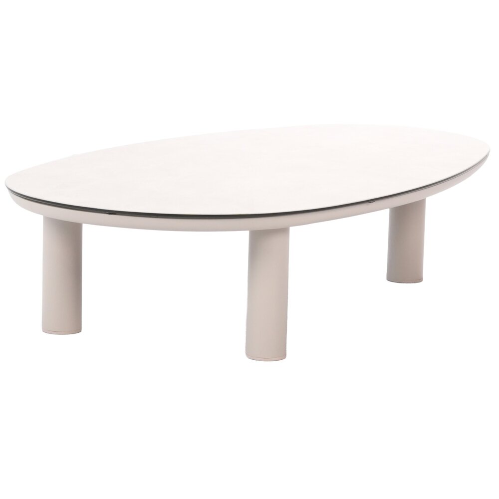 Taste 4SO Nina lounge tuintafel 123x73xH31 cm printed ceramic linen Taste 4SO