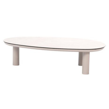Taste 4SO Nina lounge tuintafel 123x73xH31 cm printed ceramic linen Taste 4SO