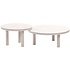 Iris set loungetafels 60xH36 cm en 80xH30,5 cm keramiek linen Taste 4SO