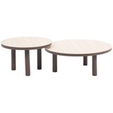 Taste 4SO Iris set loungetafels 60xH36 cm en 80xH30,5 cm keramiek terre Taste 4SO