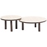 Iris set loungetafels 60xH36 cm en 80xH30,5 cm keramiek terre Taste 4SO Iris set loungetafels 60xH36 cm en 80xH30,5 cm keramiek terre Taste 4SO