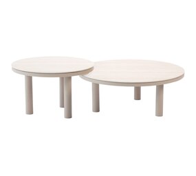 Taste 4SO Iris set loungetafels 60xH36 cm en 80xH30,5 cm keramiek latte Taste 4SO Taste 4SO Iris set loungetafels 60xH36 cm en 80xH30,5 cm keramiek latte Taste 4SO