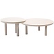 Taste 4SO Iris set loungetafels 60xH36 cm en 80xH30,5 cm keramiek latte Taste 4SO Taste 4SO Iris set loungetafels 60xH36 cm en 80xH30,5 cm keramiek latte Taste 4SO