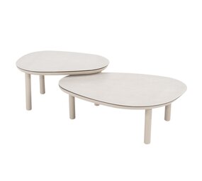 Taste 4SO Monroe set loungetafels 65xH32 cm en 80xH27 cm linen Taste 4SO Taste 4SO Monroe set loungetafels 65xH32 cm en 80xH27 cm linen Taste 4SO