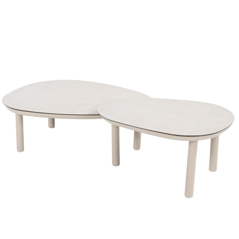 Taste 4SO Monroe set loungetafels 65xH32 cm en 80xH27 cm linen Taste 4SO Taste 4SO Monroe set loungetafels 65xH32 cm en 80xH27 cm linen Taste 4SO