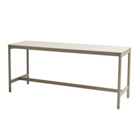 Taste 4SO Soho high dining tuintafel 220x75xH95 cm keramiek oyster mocca Taste 4SO Taste 4SO Soho high dining tuintafel 220x75xH95 cm keramiek oyster mocca Taste 4SO
