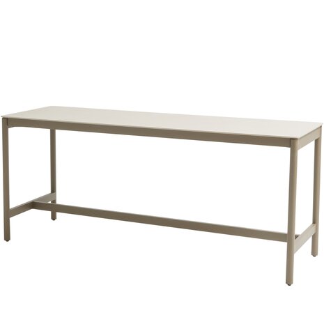 Taste 4SO Soho high dining tuintafel 220x75xH95 cm keramiek oyster mocca Taste 4SO Taste 4SO Soho high dining tuintafel 220x75xH95 cm keramiek oyster mocca Taste 4SO