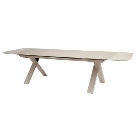 Taste 4SO Ravi uitschuifbare dining tuintafel keramiek 240-310x105xH75 cm latte Taste 4SO Taste 4SO Ravi uitschuifbare dining tuintafel keramiek 240-310x105xH75 cm latte Taste 4SO