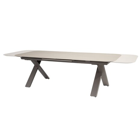 Taste 4SO Ravi uitschuifbare dining tuintafel keramiek 240-310x105xH75 cm terre Taste 4SO Taste 4SO Ravi uitschuifbare dining tuintafel keramiek 240-310x105xH75 cm terre Taste 4SO