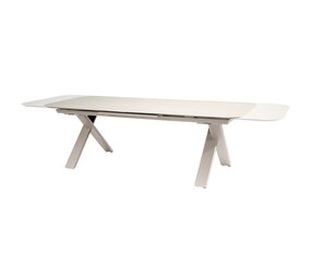 Taste 4SO Ravi uitschuifbare dining tuintafel keramiek 240-310x105xH75 cm linen Taste 4SO Taste 4SO Ravi uitschuifbare dining tuintafel keramiek 240-310x105xH75 cm linen Taste 4SO