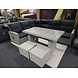 AVH-Collectie Showroommodel San Marino hoek dining loungeset links 5-delig wit grijs AVH-Collectie Showroommodel San Marino hoek dining loungeset links 5-delig wit grijs