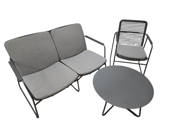 Taste 4SO Showroommodel Elba stoel-bank loungeset 3-delig rope Taste4SO Taste 4SO Showroommodel Elba stoel-bank loungeset 3-delig rope Taste4SO