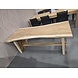 AVH-Collectie Showroommodel Boomstamtafel 200x70-80xH77,5 cm - bladdikte 6 cm