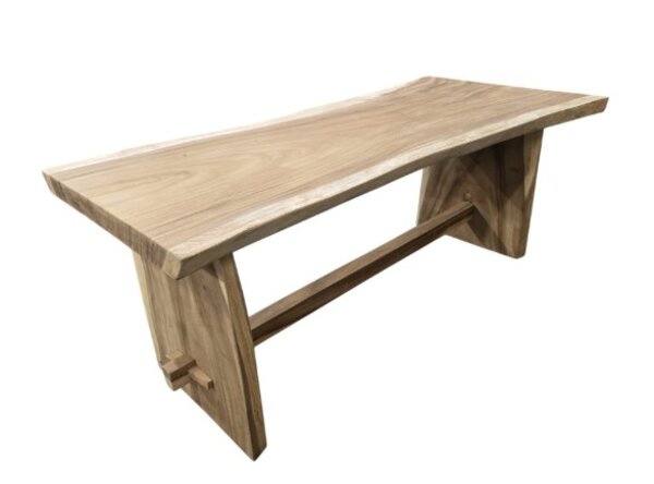AVH-Collectie Showroommodel Boomstamtafel 200x70-80xH77,5 cm - bladdikte 6 cm