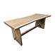 AVH-Collectie Showroommodel Boomstamtafel 200x70-80xH77,5 cm - bladdikte 6 cm
