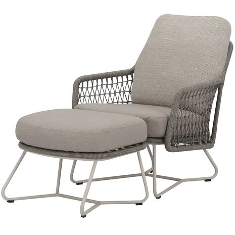 AVH-Collectie Showroommodel Trapani lounge balkonset 2 delig naturel zand rope AVH-Collectie Showroommodel Trapani lounge balkonset 2 delig naturel zand rope