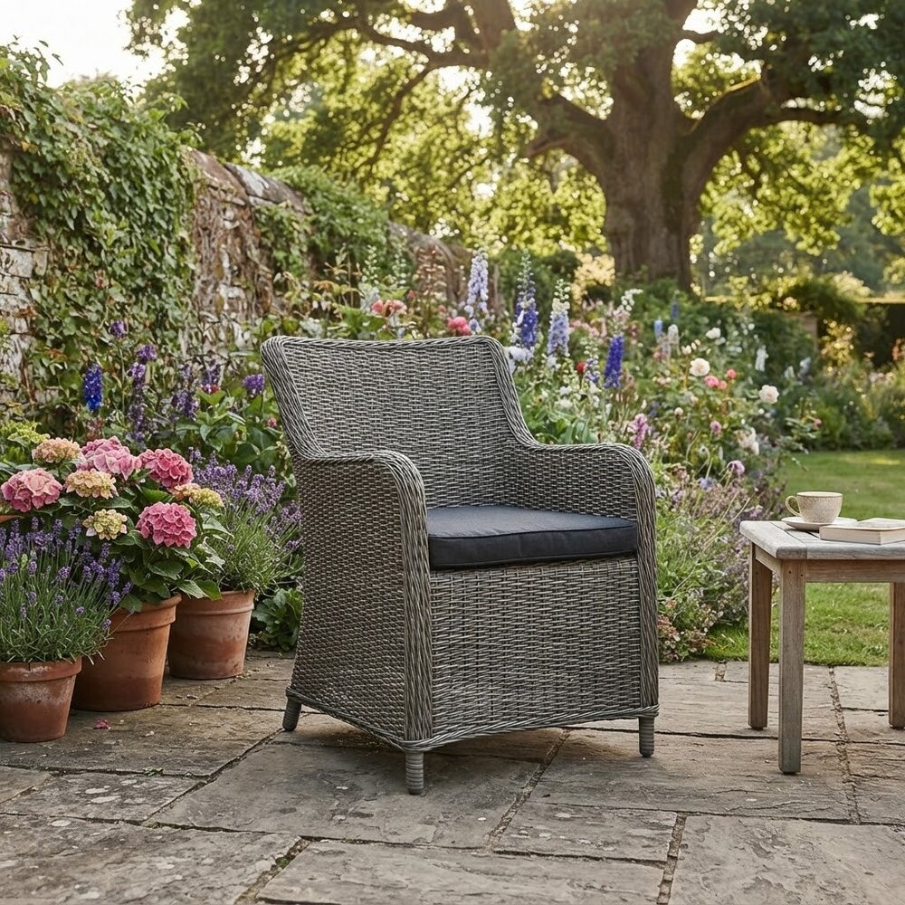 AVH-Collectie Bilbao dining tuinstoel grijs