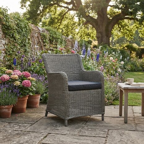 AVH-Collectie Bilbao dining tuinstoel grijs