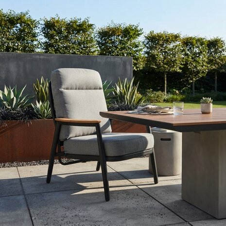 AVH-Collectie Savanna verstelbare dining tuinstoel aluminium antraciet AVH-Collectie Savanna verstelbare dining tuinstoel aluminium antraciet