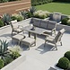 AVH-Collectie Barolo Pacific stoel bank dining loungeset 6 delig verstelbaar latte