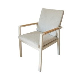 AVH-Collectie Lola dining tuinstoel aluminium latte - soft grey AVH-Collectie Lola dining tuinstoel aluminium latte - soft grey