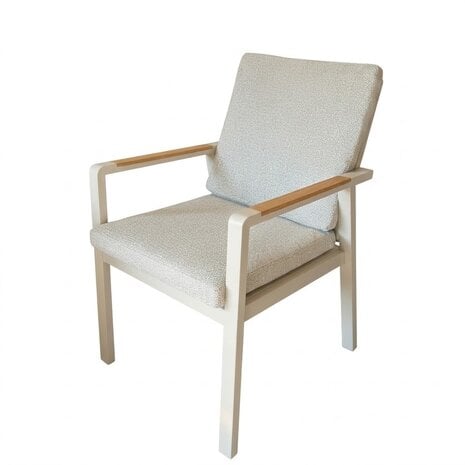 AVH-Collectie Lola dining tuinstoel aluminium latte - soft grey AVH-Collectie Lola dining tuinstoel aluminium latte - soft grey
