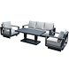 AVH-Collectie Avellino stoel bank dining loungeset 4 delig met verstelbare tafel antraciet AVH-Collectie Avellino stoel bank dining loungeset 4 delig met verstelbare tafel antraciet