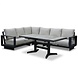 AVH-Collectie Avellino dining hoek loungeset 5 delig verstelbare en uitschuifbare tafel keramiek antraciet AVH-Collectie Avellino dining hoek loungeset 5 delig verstelbare en uitschuifbare tafel keramiek antraciet