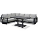 AVH-Collectie Avellino dining hoek loungeset 5 delig verstelbare en uitschuifbare tafel antraciet AVH-Collectie Avellino dining hoek loungeset 5 delig verstelbare en uitschuifbare tafel antraciet