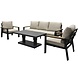 AVH-Collectie Lola stoel bank dining loungeset 4 delig verstelbare tafel antraciet AVH-Collectie Lola stoel bank dining loungeset 4 delig verstelbare tafel antraciet