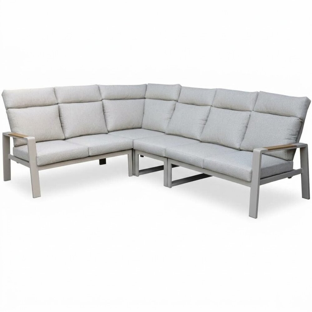 AVH-Collectie Ripasso hoek loungeset 4 delig aluminium latte zand AVH-Collectie Ripasso hoek loungeset 4 delig aluminium latte zand