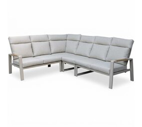 AVH-Collectie Ripasso hoek loungeset 4 delig aluminium latte zand AVH-Collectie Ripasso hoek loungeset 4 delig aluminium latte zand