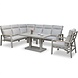 AVH-Collectie Ripasso dining hoek loungeset 6 delig met verstelbare tafel latte zand AVH-Collectie Ripasso dining hoek loungeset 6 delig met verstelbare tafel latte zand