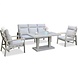 AVH-Collectie Ripasso stoel bank dining loungeset 4 delig verstelbare tafel latte zand AVH-Collectie Ripasso stoel bank dining loungeset 4 delig verstelbare tafel latte zand