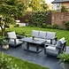 AVH-Collectie Avellino stoel bank dining loungeset 4 delig met verstelbare tafel antraciet AVH-Collectie Avellino stoel bank dining loungeset 4 delig met verstelbare tafel antraciet