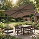 Platinum Nexus T2 premium zweefparasol 300x300 cm havana Platinum Nexus T2 premium zweefparasol 300x300 cm havana