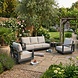 AVH-Collectie Avellino stoel bank loungeset 3 delig antraciet aluminium soft grey AVH-Collectie Avellino stoel bank loungeset 3 delig antraciet aluminium soft grey