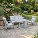 AVH-Collectie Ripasso stoel bank dining loungeset 4 delig verstelbare tafel latte zand AVH-Collectie Ripasso stoel bank dining loungeset 4 delig verstelbare tafel latte zand