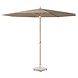 Platinum Riva parasol 250 cm rond teak mast taupe met kniksysteem Platinum Riva parasol 250 cm rond teak mast taupe met kniksysteem