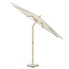 Platinum Riva parasol 250 cm rond teak mast ecru met kniksysteem Platinum Riva parasol 250 cm rond teak mast ecru met kniksysteem