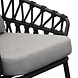 AVH-Collectie Showroommodel Elegant stoel bank loungeset 4 delig antraciet rope