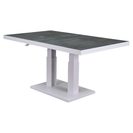 AVH-Collectie Showroommodel Pacific hoek dining loungeset 5 delig aluminium verstelbaar wit AVH-Collectie Showroommodel Pacific hoek dining loungeset 5 delig aluminium verstelbaar wit