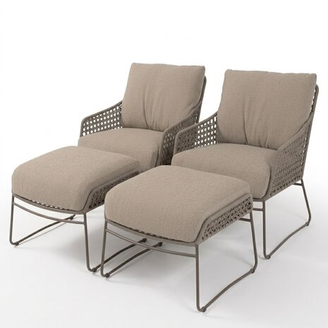 4 Seasons Outdoor Showroommodel Moretti lounge balkonset 4 delig rope terre 4 Seasons Outdoor 4 Seasons Outdoor Showroommodel Moretti lounge balkonset 4 delig rope terre 4 Seasons Outdoor