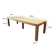 AVH-Collectie Showroommodel Krista dining tuintafel 300x100xH77,5 cm - poten 12 cm teak AVH-Collectie Showroommodel Krista dining tuintafel 300x100xH77,5 cm - poten 12 cm teak