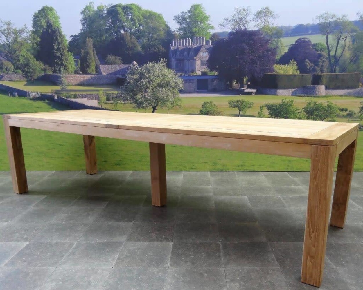 AVH-Collectie Showroommodel Krista dining tuintafel 300x100xH77,5 cm - poten 12 cm teak AVH-Collectie Showroommodel Krista dining tuintafel 300x100xH77,5 cm - poten 12 cm teak